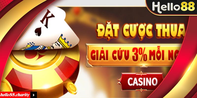 Tham gia chơi Casino nhận giải cứu cược thua mỗi ngày